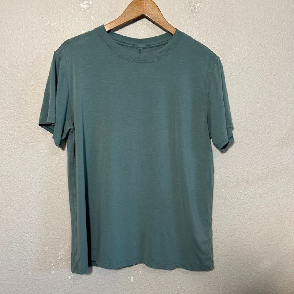 Lululemon All Yours Tee 6/8 Desert Teal Green Short Sleeve Oversized Crewneck - Picture 2 of 5
